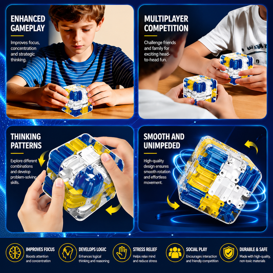 Ball Rolling Puzzle Cube – 3D Maze Brain Teaser Toy